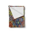 thumbnail image 2 of Batik Soft Flannel Fleece Blanket, Vintage Combined Nested Paisley Motif Oriental Feminine Cultural Eastern Batik Theme, Cozy Plush for Indoor and Outdoor Use, 60" x 80", Multicolor, by Ambesonne, 2 of 5