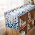 thumbnail image 6 of Table Runners 90 Inches Long Dress Scarves, Spring Blue Floral Farmhouse Coffee/Dining/Kitchen Table Runner for Living Room, Farmhouse Weeping Floral Leaves Wood 13x90 Inch, 6 of 9