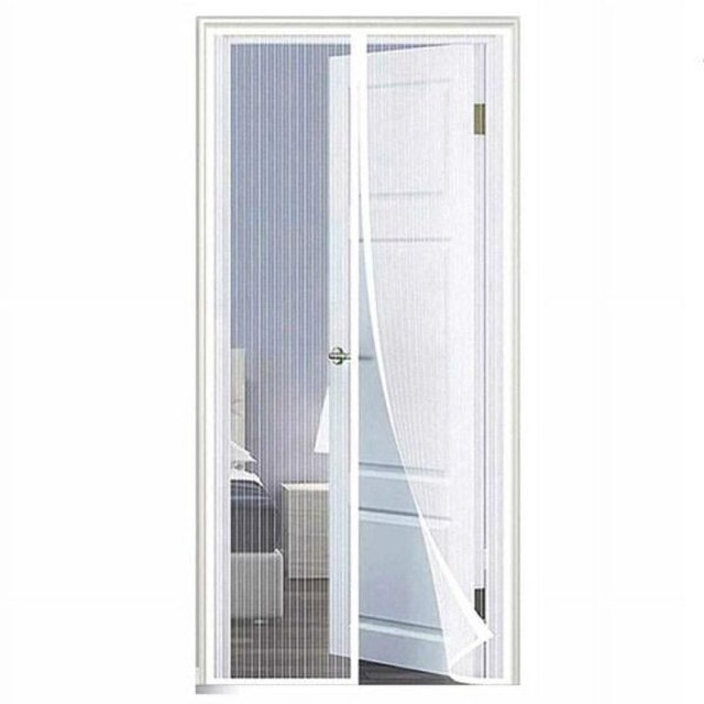 ZHAOCHENG Mosquitera Magnética para Puerta - Mosquitera para Puerta con Imán 210x100cm Blanco