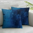 thumbnail image 3 of GOSMITH  Abstract Art Throw Pillow Case, Modern Graffiti Brush Square Home Decorative Cushion Cover for Pillow Covers,Pillowcases for Bedroom Office Dorm Couch, Dark Blue, 3 of 5