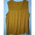 thumbnail image 2 of Knox Rose Ladies Mustard Solaris Lace Tank Top, Size 3X, 2 of 6