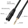 thumbnail image 1 of Cable de Audio JShteea 6,35 mm y 1/4 de Pulgada Conector Chapado en Oro para Micrófonos Altavoces, 1 of 9