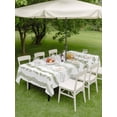 thumbnail image 4 of Outdoor Tablecloth with Umbrella Hole for Patio/Picnic/Party/Camping, Sage Green Botanical Waterproof Table Cloth Rectangle Table Cover Washable, Modern Farmhouse Tropical Leaves (60"x 84"), 4 of 8