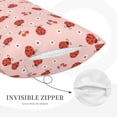 thumbnail image 3 of Yiaed Ladybug With Flower Print Brushed Microfiber Envelope Pillowcases, Standard,Envelope Closure Pillow Cases(Without Pillow Core)-20"x30", 3 of 6