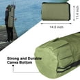 thumbnail image 3 of Multifunction Fishing Pole Bag - Waterproof Rod Reel Bag Carrier Case, Durable Canvas Tackle Large Storage Gift for Men Travel, Khaki, 3 of 14