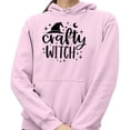 thumbnail image 2 of Crafty Witch Hoodie Sweatshirt Unisex 4X-Large Pink, 2 of 5