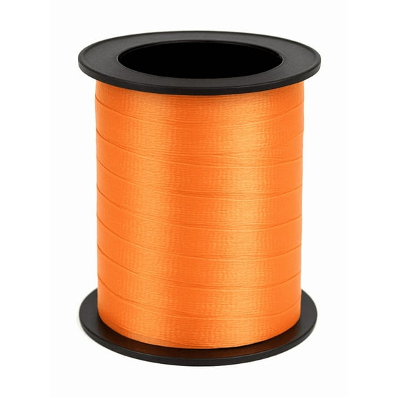60' Roll Shiny Orange Balloon Present Wrapping Curling Ribbon