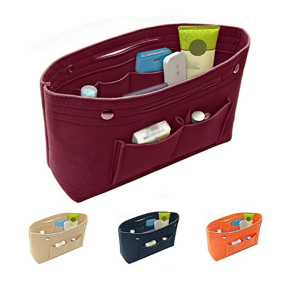 GASTROPOD Women Organizer Handbag Felt Travel Bag Insert Liner Purse Organizer Pouch