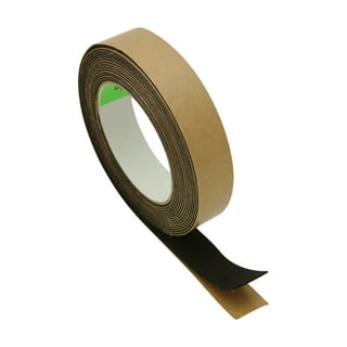 Black Felt Stripping, Adhesive Backed 1 Wide x .5mm (.02”) Thick, 50' Roll  - 3 Roll Minimum - The Felt Company