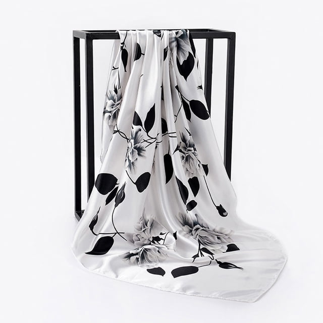 Jusqu'à 65 % de Rabais Foulard Femme 90X90CM à Pois Mode Rétro Polyvalente Châle Foulard Foulard à la Mode en Liquidation
