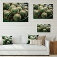 thumbnail image 4 of Designart "Jewels of the Desert Green Beige Cactus Mammillaria I" Floral Print on Natural Pine Wood, 4 of 5