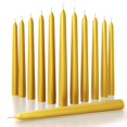 thumbnail image 1 of Juego de 12 piezas en forma de cono para velas CANDWAX, color dorado, 20 cm, sin goteo, 1 of 7