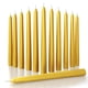 thumbnail image 1 of Juego de 12 piezas en forma de cono para velas CANDWAX, color dorado, 20 cm, sin goteo, 1 of 7