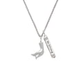 thumbnail image 2 of Delight Jewelry Buddha Hand (Charity & Compassion) Silvertone Be Strong and Courageous Bar Charm Necklace, 23", 2 of 4