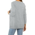 thumbnail image 3 of OTHYROCE Women Sweater Button up V Neck Female Cardigans With Pockets S-XXL, 3 of 7