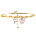 thumbnail image 1 of Anklet Jewelry Initial Style Foot Accessory for Women - Delicate Lettered Ankle Chain with Charm, 1 of 1