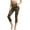 Camo Hunting Forest Print, variant on Christmas Holly Candy Cane Snowflake Black Capri Leggings for Women Slim Cozy High Waisted Crop Leggings with Pockets for Women Lightweight Elastic Tummy Control Yoga Pants, XL