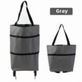 thumbnail image 1 of Chariot de Magasinage Pliable Gris avec Roues – Capacité de Charge Robuste de 10 kg, Conception Pliable Portable pour le Transport d'Épicerie, le Rangement à la Maison et l'Usage Quotidien – Chariot Utilitaire Ménager Léger pour Supermarché, 1 of 6