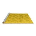 thumbnail image 2 of Ahgly Company Machine Washable Indoor Rectangle Oriental Yellow Modern Area Rugs, 7' x 9', 2 of 4
