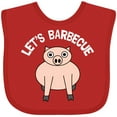 thumbnail image 3 of Inktastic Let's Barbecue White Text Boys or Girls Baby Bib, 3 of 4