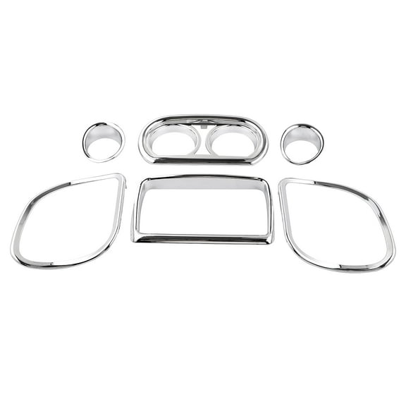Inner Fairing Speedometer Radio Speaker Trim Chrome Fit For Harley Road Glide