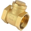 thumbnail image 1 of Válvula de retención unidireccional Ficarrico Dn50, válvula de retención oscilante de latón con hilo femenino de 232psi, que previene el reflujo de agua, 1 of 5
