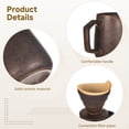 thumbnail image 5 of Pour Over Coffee Maker Set Vintage Ceramic Pour Over Coffee Dripper Set with 100 Paper Coffee Filters,for Home Café Restaurant Camping,21 Ounces, 5 of 5
