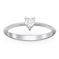 thumbnail image 2 of Heart Birthstone Ring - Cubic Zirconia / White Topaz (April), 2 of 6
