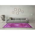 thumbnail image 3 of Ahgly Company Indoor Rectangle Medallion Purple Traditional Area Rugs, 4' x 6', 3 of 4