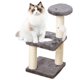 thumbnail image 4 of 1 árbol para gatos de interior, torre grande para gatos, diseño de árbol rascador para gatos, diseño de revestimiento múltiple, gato acostado y descansando sin escombros, adecuado para gatitos JM Papelería, 4 of 5