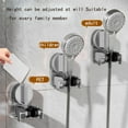 thumbnail image 4 of Adjustable Suction Cup Shower Caddy Organizer, No Drill Waterproof Bathroom Storage Rack for Shampoo Bottles and Wash Supplies, 1 Pack, 4 of 5