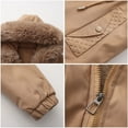 thumbnail image 6 of jtjvou Faux Fur Winter Coats for Women,Ladies Winter Puffer Jacket with Fur Hood,Thickened Parka Coat with Waist Drawstring Yellow XL, 6 of 6