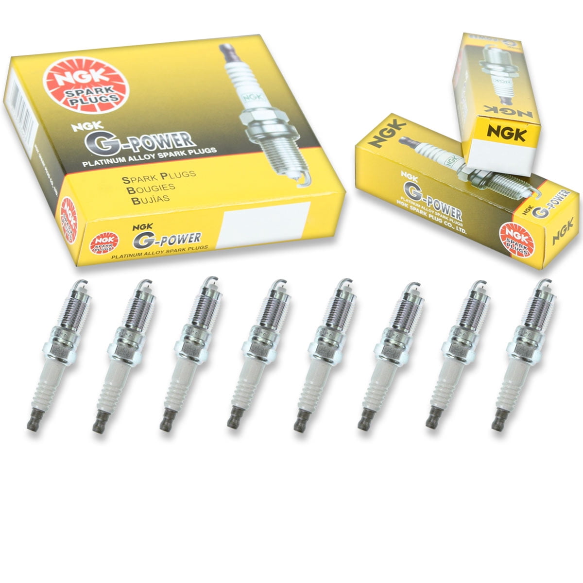 8 pc NGK 3716 G-Power Spark Plugs for 4013 4039 41-822 6213 6239 8120 AP2543 AP2544 AP2545 AP2546 AP5143 AP5144 AP5144DP2 AP5145 AP5145DP2 AP764 AP765 AP766 APP2544 APP2545 APP2546 APP5144 APP5144DP2