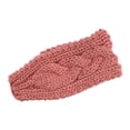 thumbnail image 2 of Wrapables® Thick Cable Knit Headband for Teens and Girls, Congo Pink, 2 of 4