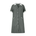 thumbnail image 4 of Penkiiy Women's Scrub Nursing Dress with Dual Pockets - Comfort Fit V-Neck Work Uniform, 4 of 6