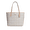 IM/Chalk/Pink, variant on Women's City Tote Straw Bag With Stripes And Charm