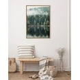 thumbnail image 5 of Kate and Laurel Sylvie Misty Forest Framed Canvas Wall Art by Emiko and Mark Franzen of F2Images, 28x38 Natural, Smoky Forest Mountain Photograph Art for Wall, 5 of 6