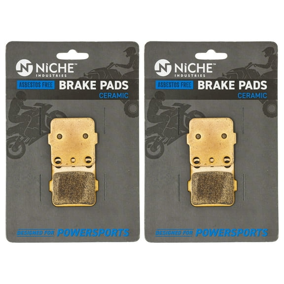 Niche Ceramic Front Rear Brake Pad Set for Honda FourTrax 250 ATV 2 Pack 519-KPA2320D