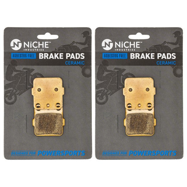 Niche Ceramic Front Rear Brake Pad Set for Honda FourTrax 250 ATV 2 Pack 519-KPA2320D