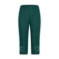 thumbnail image 2 of FUNUONY Hot Sale!! Women's Capri Yoga Pants Essential High Waisted Legging for Workout Leggings for Women Plus Size High Waisted Yoga Cropped Trousers 2025 Summer Gym Pants Green Xxl, 2 of 6