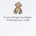 thumbnail image 2 of CafePress - I'll Debug Your Code Snap Creeper - Baby Light Bodysuit, Size Newborn - 24 Months, 2 of 4