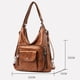 thumbnail image 2 of Bolso mochila 2 en 1 de piel sintética para mujer, bolso de mano de alta calidad, bolso de mano para mujer, bolso de hombro, bolso de piel con muchos compartimentos, 2 of 5