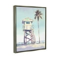 thumbnail image 4 of Stupell Industries Muted Beach Hut Landscape Painting Gray Floater Framed Canvas Art Print Wall Art, 25 x 31, 4 of 10