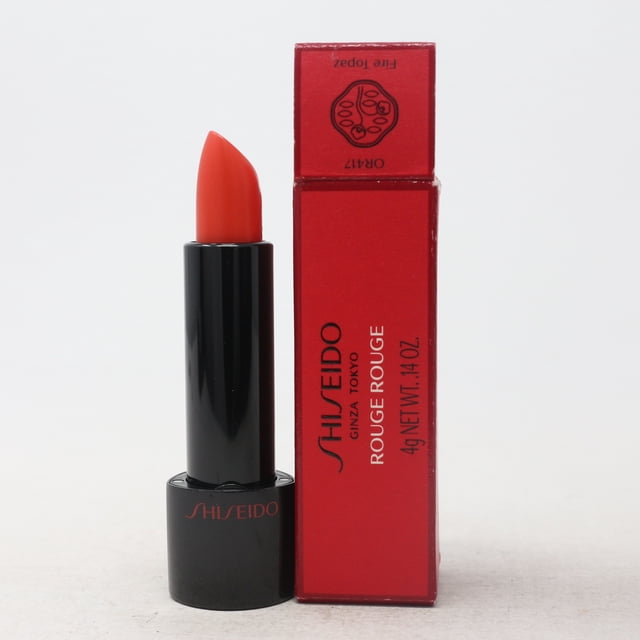 Shiseido Rouge Rouge à Lèvres Fire Topaz 0.14oz/4g Neuf avec Boîte