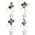 thumbnail image 2 of Nvzi 10 piezas de agujas de pino artificiales navideñas, tallos de pino artificiales para decoración de fiestas navideñas, coronas, arreglos, adornos para árboles, suministros para bodas, B, 2 of 3