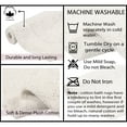 thumbnail image 3 of Home Weavers Classy Bathmat Collection 100% Cotton Tufted Bath Rug, Extra Soft and Absorbent Bath Rugs, Machine Washable bath rugs for Bathroom, 18"x18" Toilet Lid Cover, Ivory, 3 of 4
