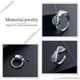 thumbnail image 5 of Angel Wing Cremation Ring for Women - Birthstone Infinity Wing Urn Rings Memorial Jewelry Human Pet Ash Holder Memorial Urn Ring, 5 of 7