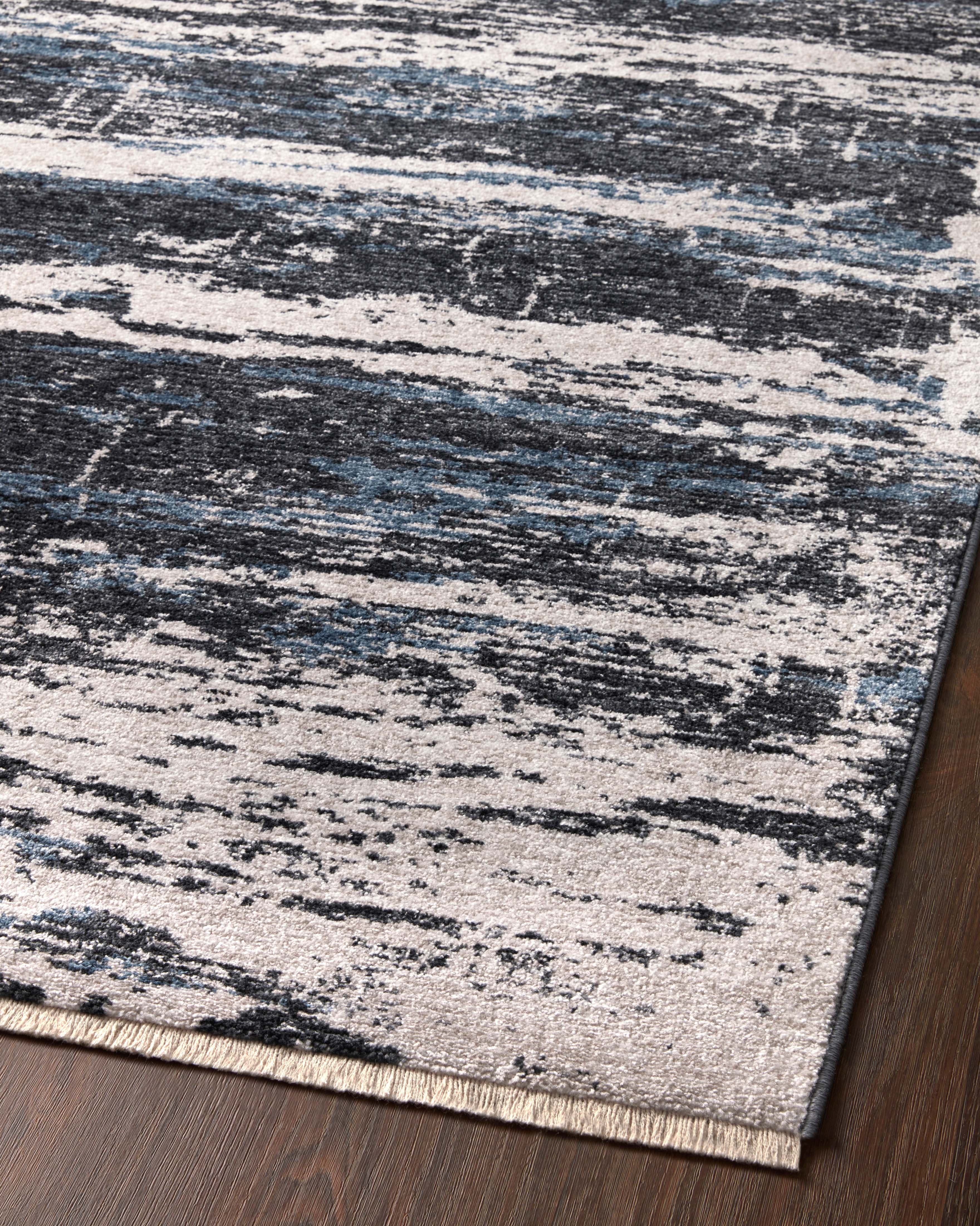 Loloi Vance Charcoal / Dove 2'-7" x 10'-0" Runner Rug