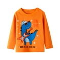 HILEELANG Toddler Boys 3 Pack Cotton T Shirts Long Sleeve Dinosaur hileelang-toddler-boys-3-pack-cotton-t-shirts-long-sleeve-dinosaur