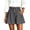 Gray #1, variant on Plus Size A Line Shorts for Women Summer Lightweight Drawstring Baggy Shorts with Pockets Casual Pull On Elastic Waist Shorts Army Green M